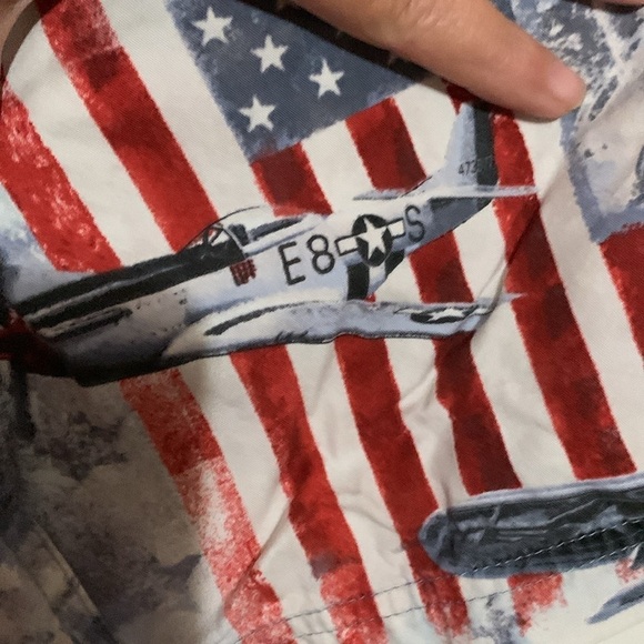 Redhead American flag military button down men’s shirt size 2xl - Picture 6 of 7